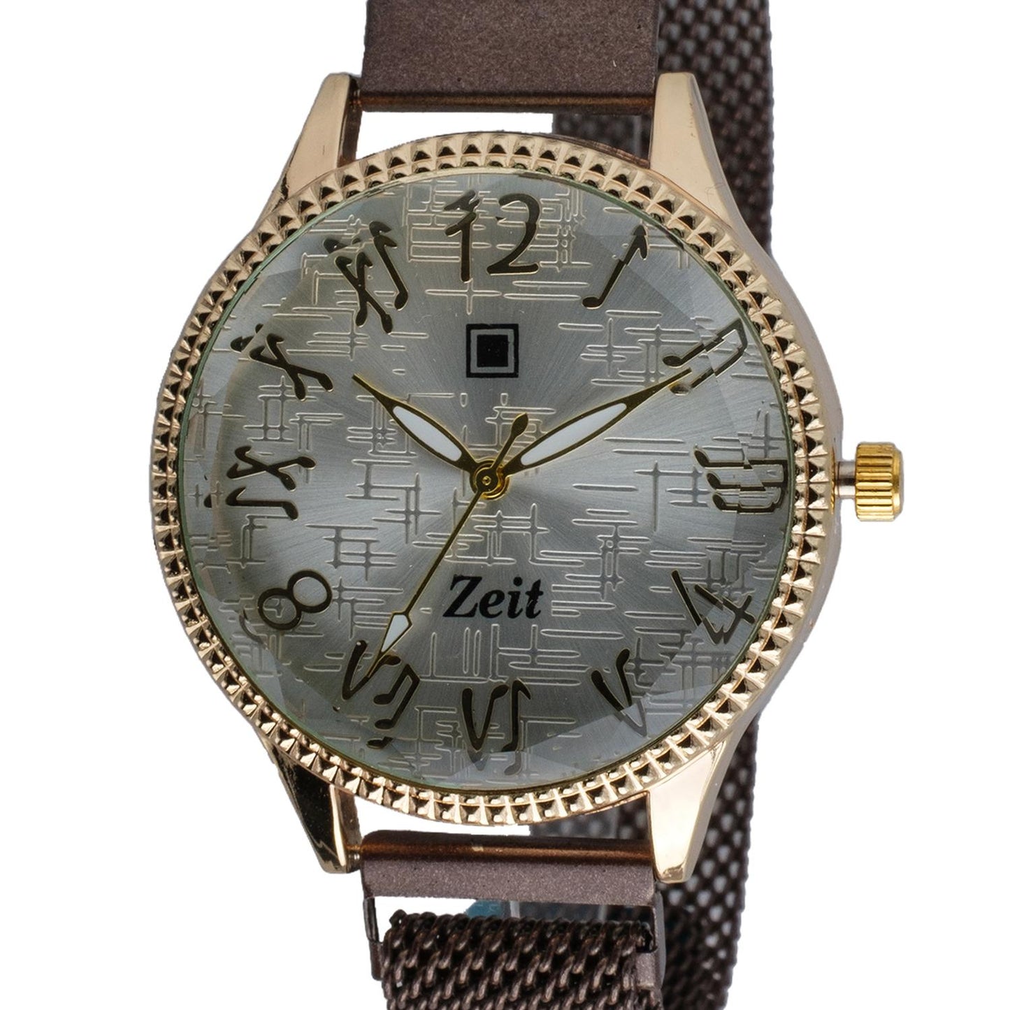 Reloj Análogo Zeit Dama Casual Mesh y Textura