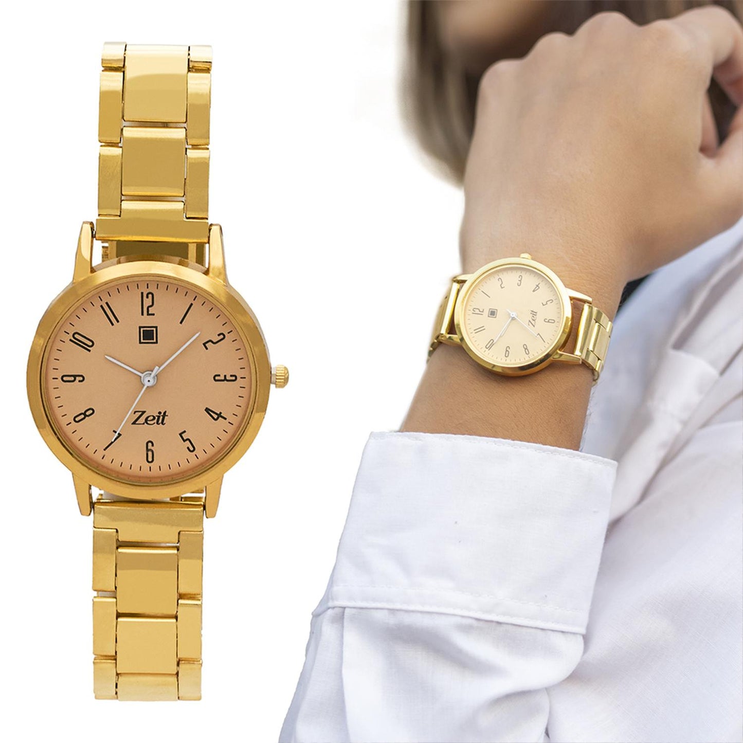 Reloj Análogo Zeit Casual Mujer Metal