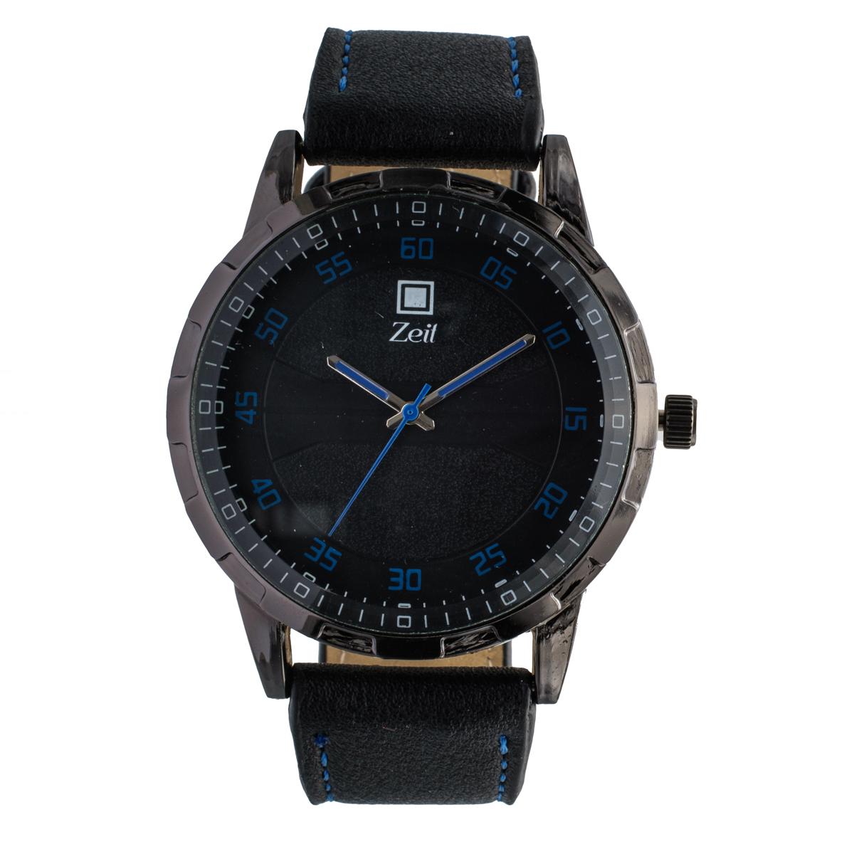 Reloj Análogo Zeit Caballero Correa De Tacto Piel Textura