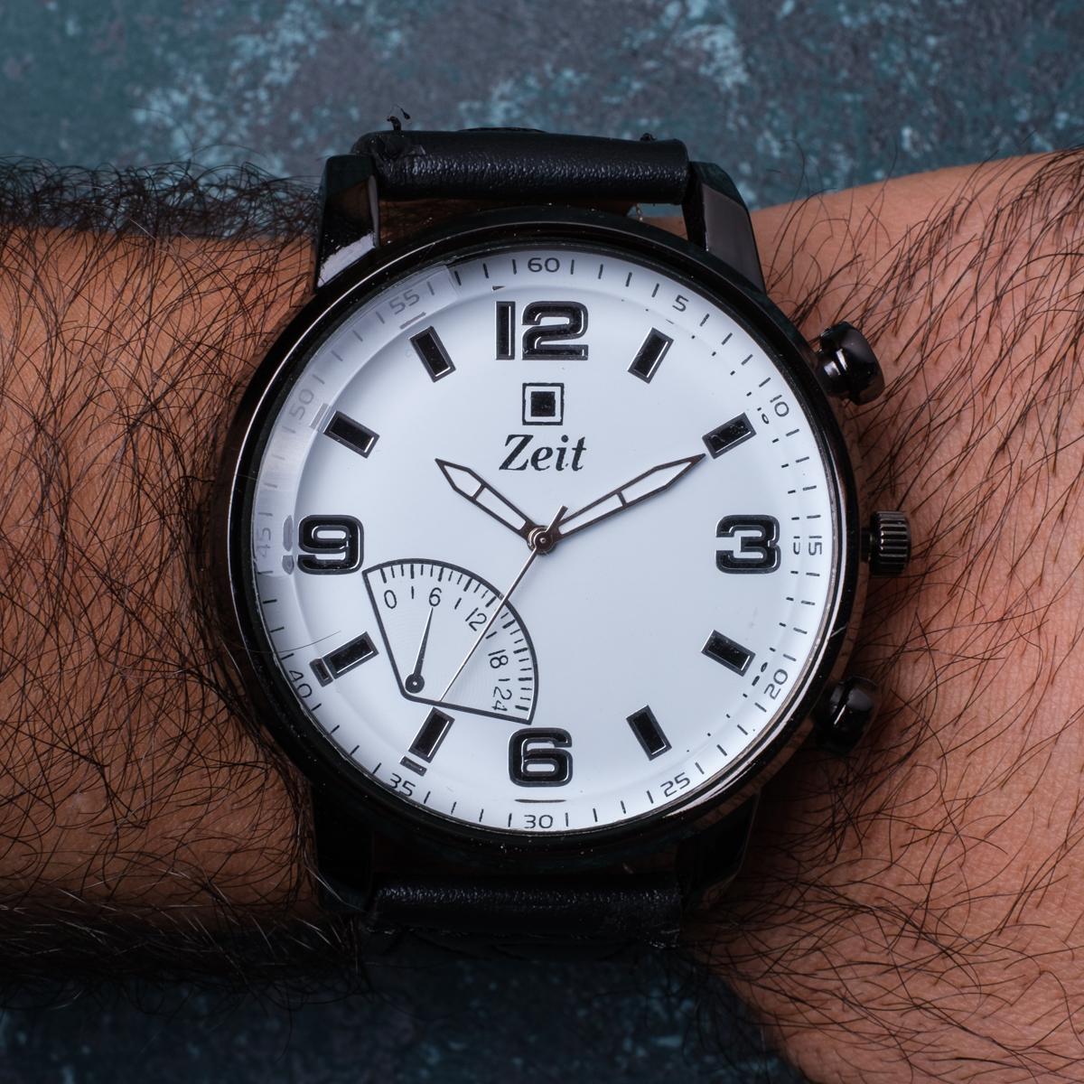 Reloj Análogo Zeit Caballero Casual Liso Correa Tacto Piel