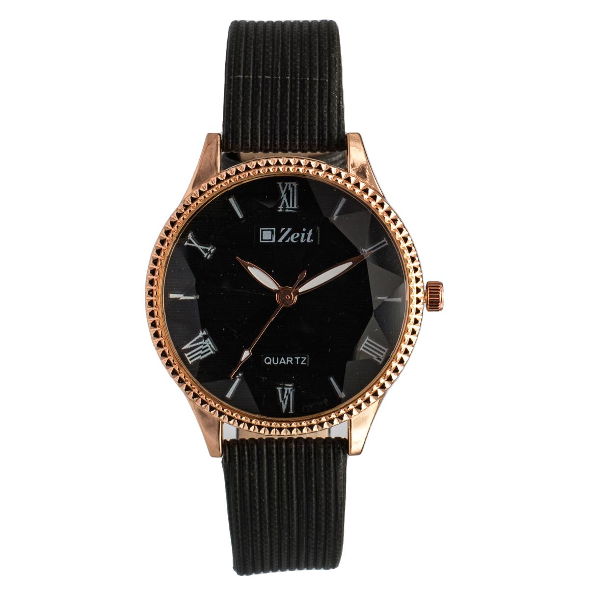 Reloj Análogo Zeit Dama Casual Tacto Piel Diseño en Bisel