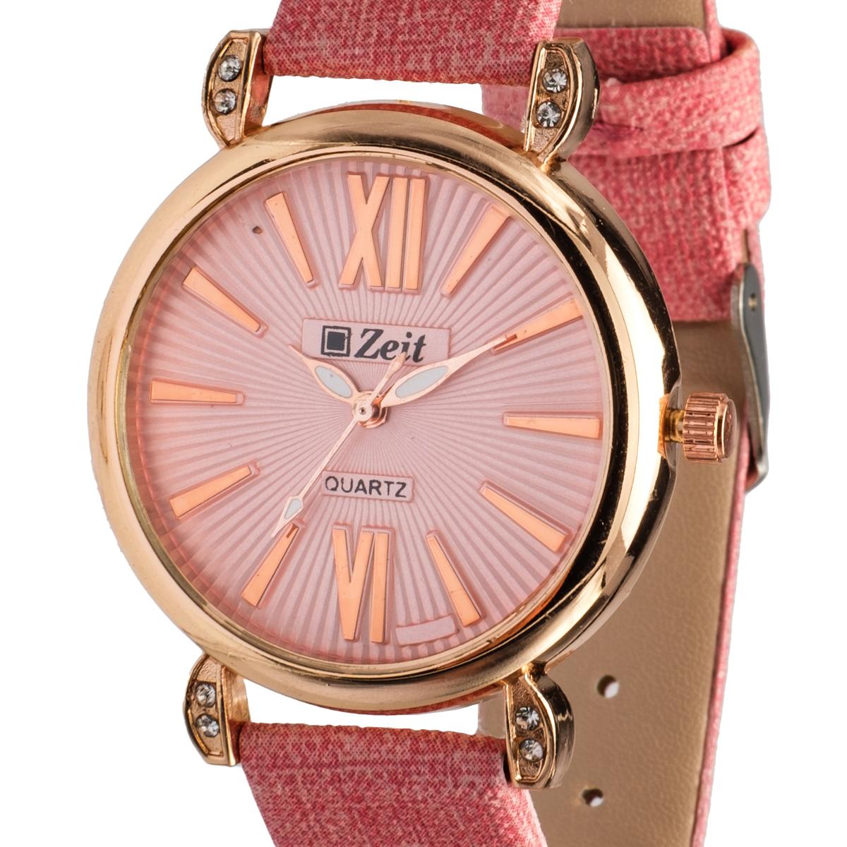 Reloj Análogo Zeit Dama Casual Tacto Piel/Romanos