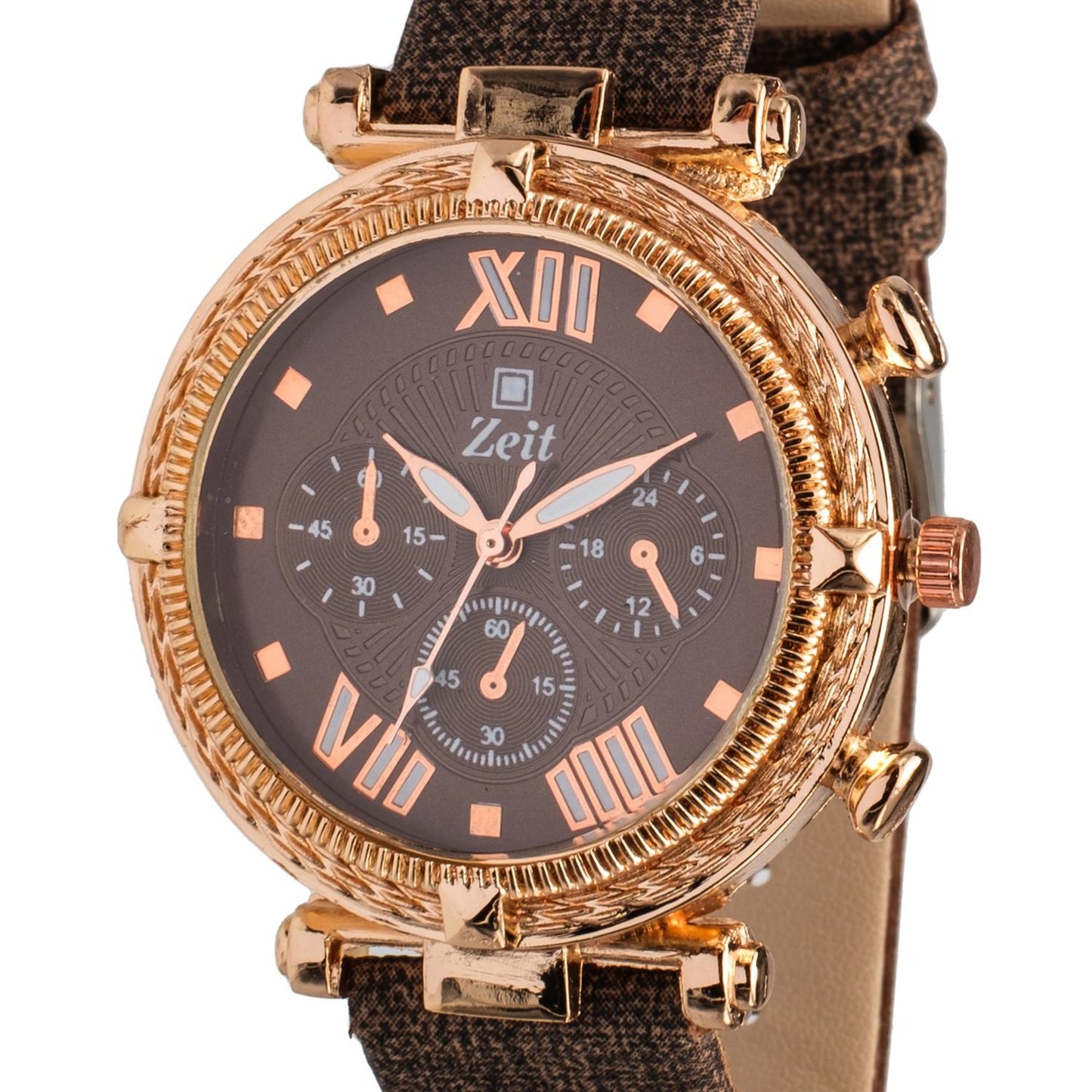 Reloj Análogo Zeit Dama Simuladores Casual Tacto Piel