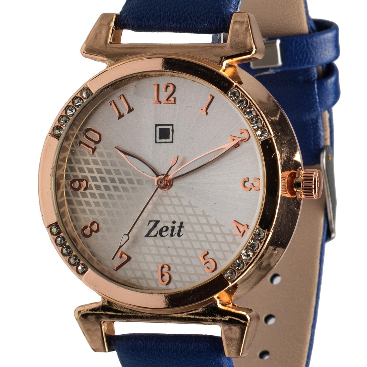 Reloj Análogo Zeit Dama Casual correa De Tacto Piel Textura