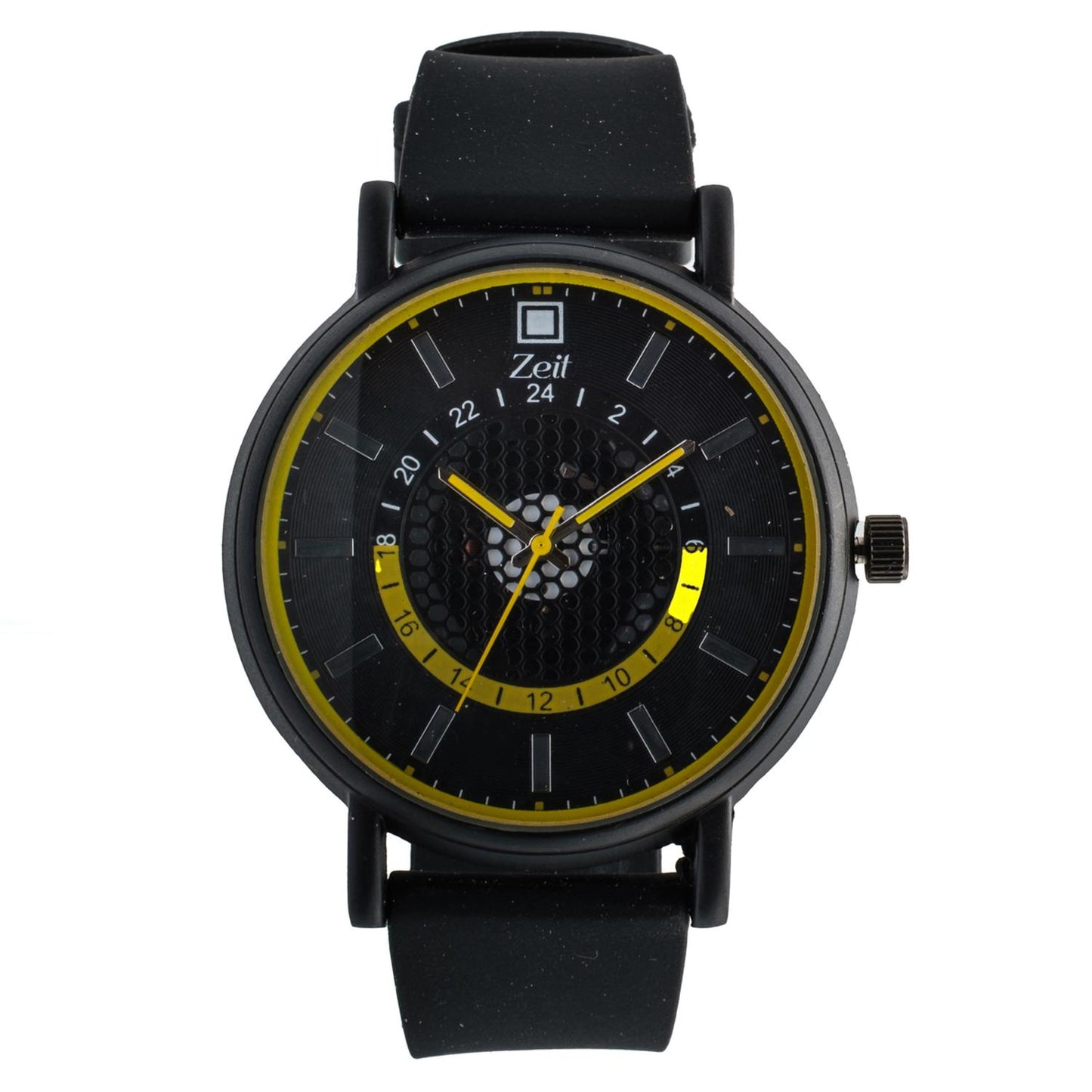 Reloj Análogo Zeit Caballero Correa Silicón Textura Casual