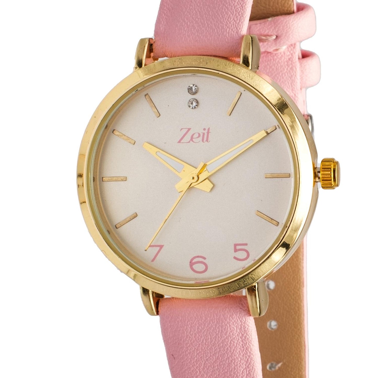 Reloj Análogo Zeit Dama Casual Tacto Piel/Liso Pedrería