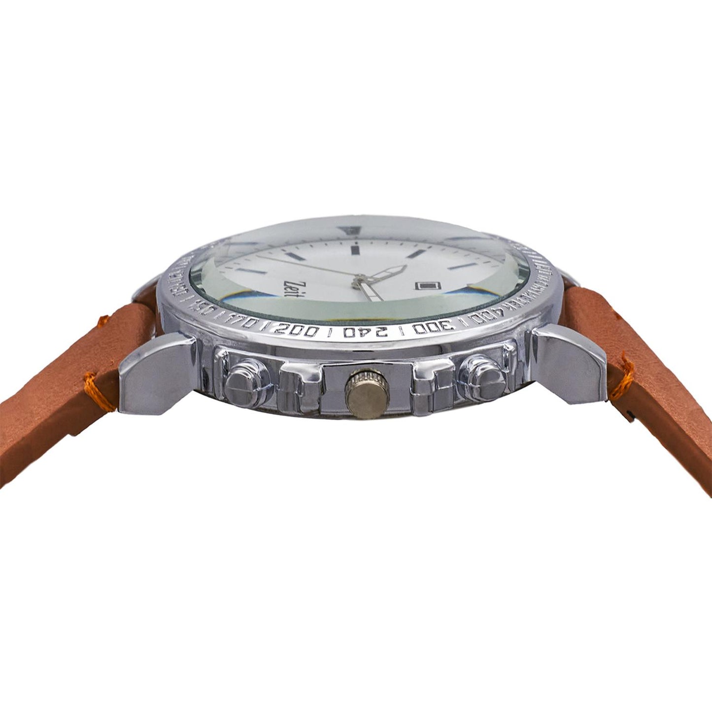 Reloj Análogo Zeit Casual Hombre Tacto Piel Liso