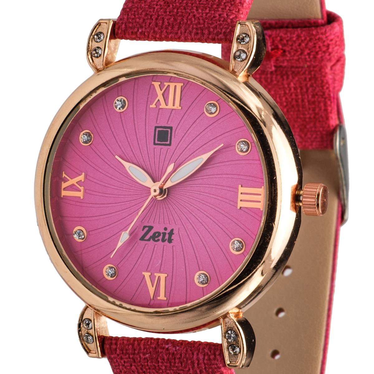 Reloj Análogo Zeit Casual correa Tacto Piel Dama Textura