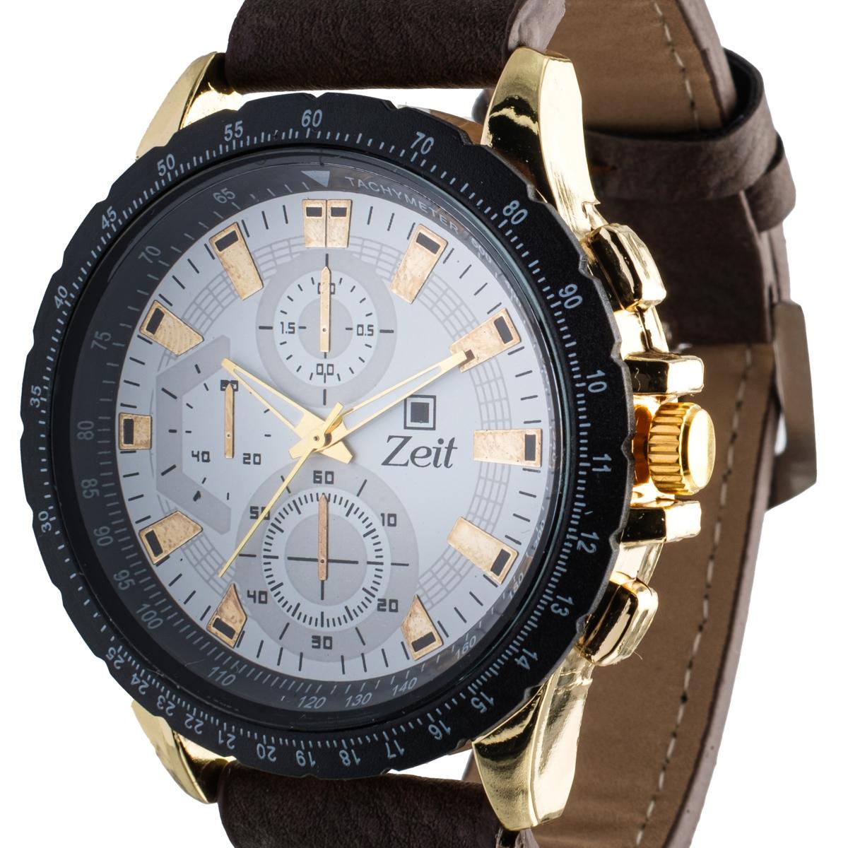 Reloj Análogo Zeit Caballero Casual Simuladores Tacto Piel