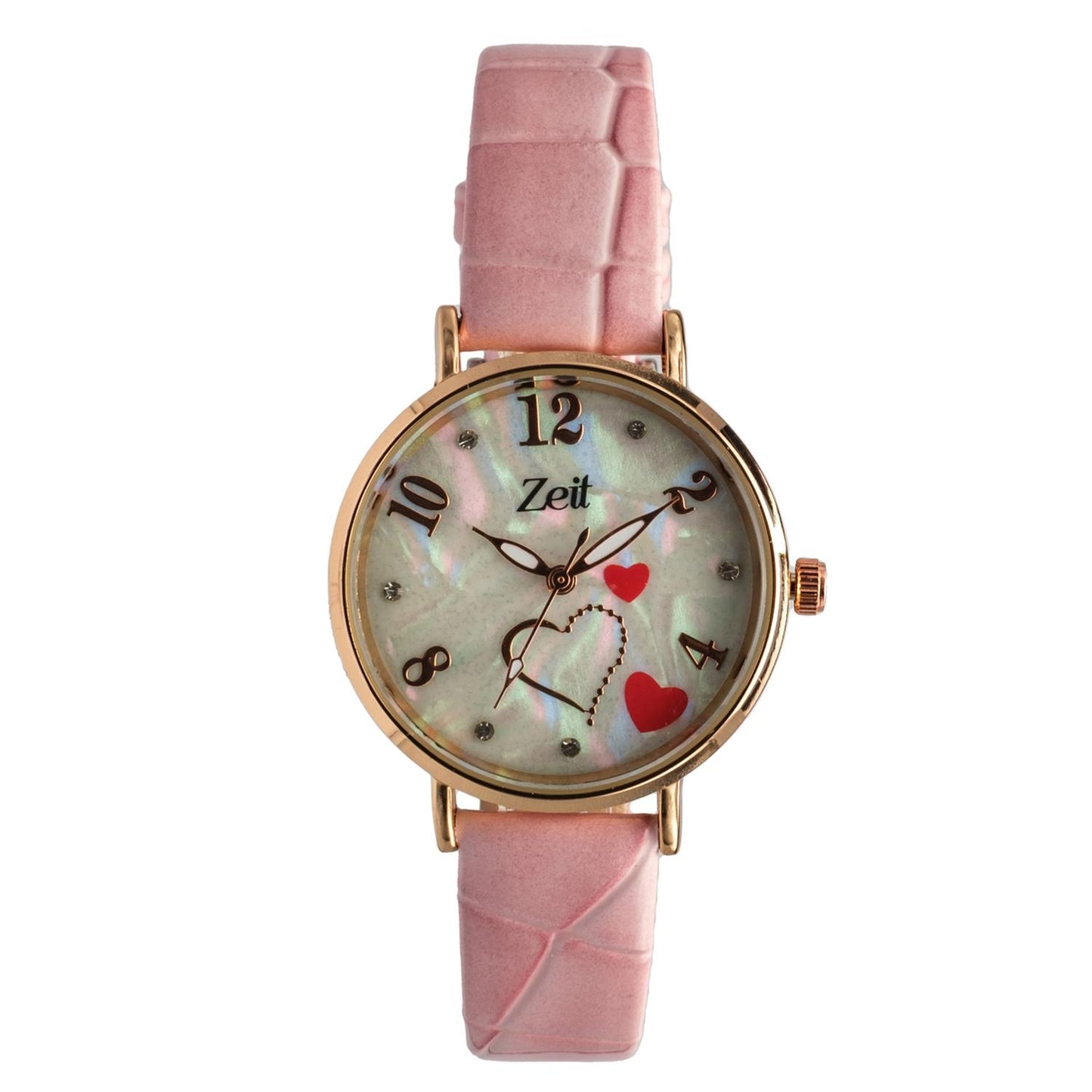 Reloj Análogo Zeit Dama Casual Correa de Tacto Piel Diseño