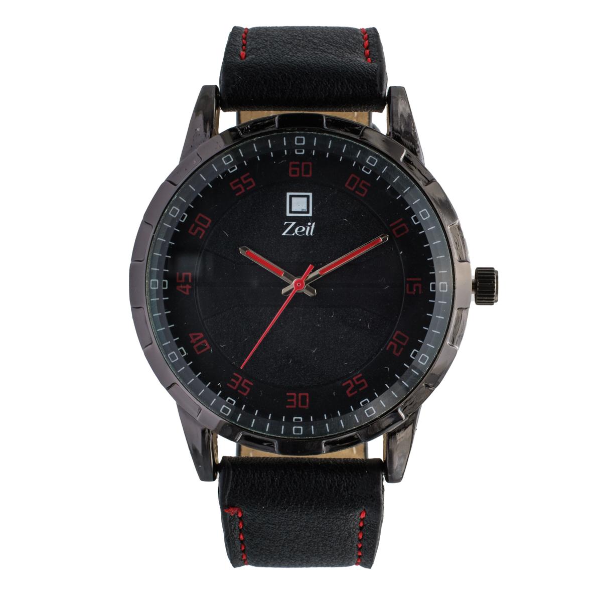 Reloj Análogo Zeit Caballero Correa De Tacto Piel Textura