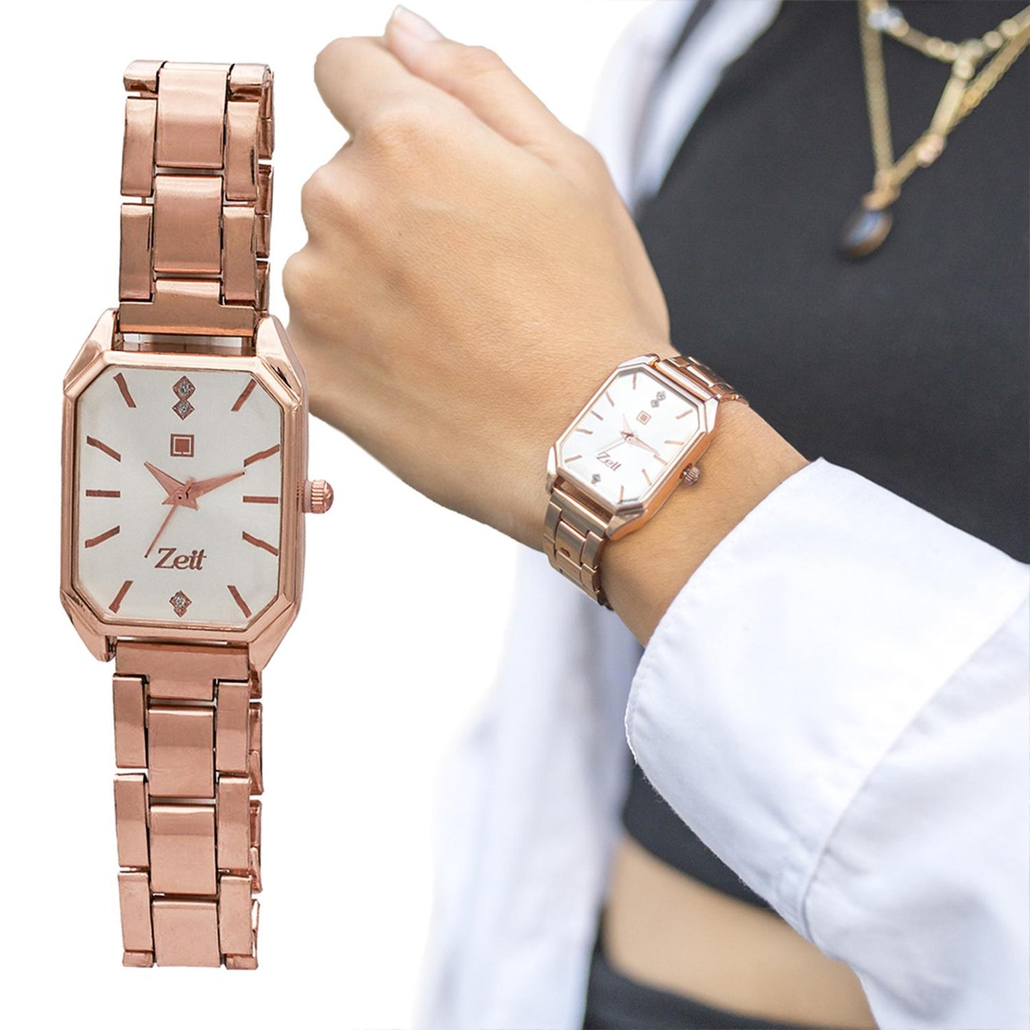 Reloj Análogo Zeit Casual Mujer Metal