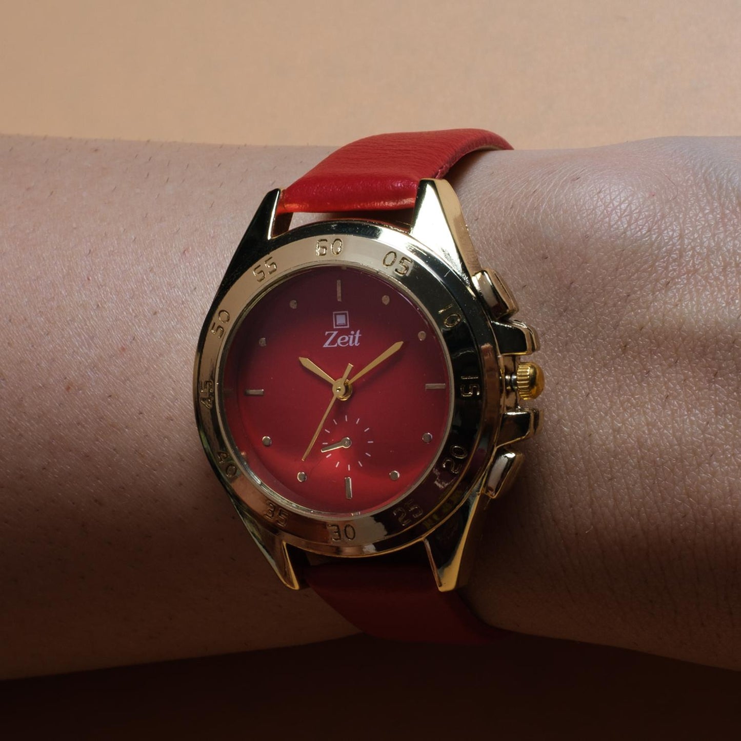 Reloj Análogo Zeit Dama Casual Fondo liso/Tacto Piel