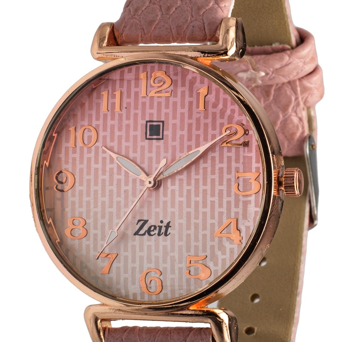 Reloj Análogo Zeit Casual correa De Tacto Piel Textura Dama