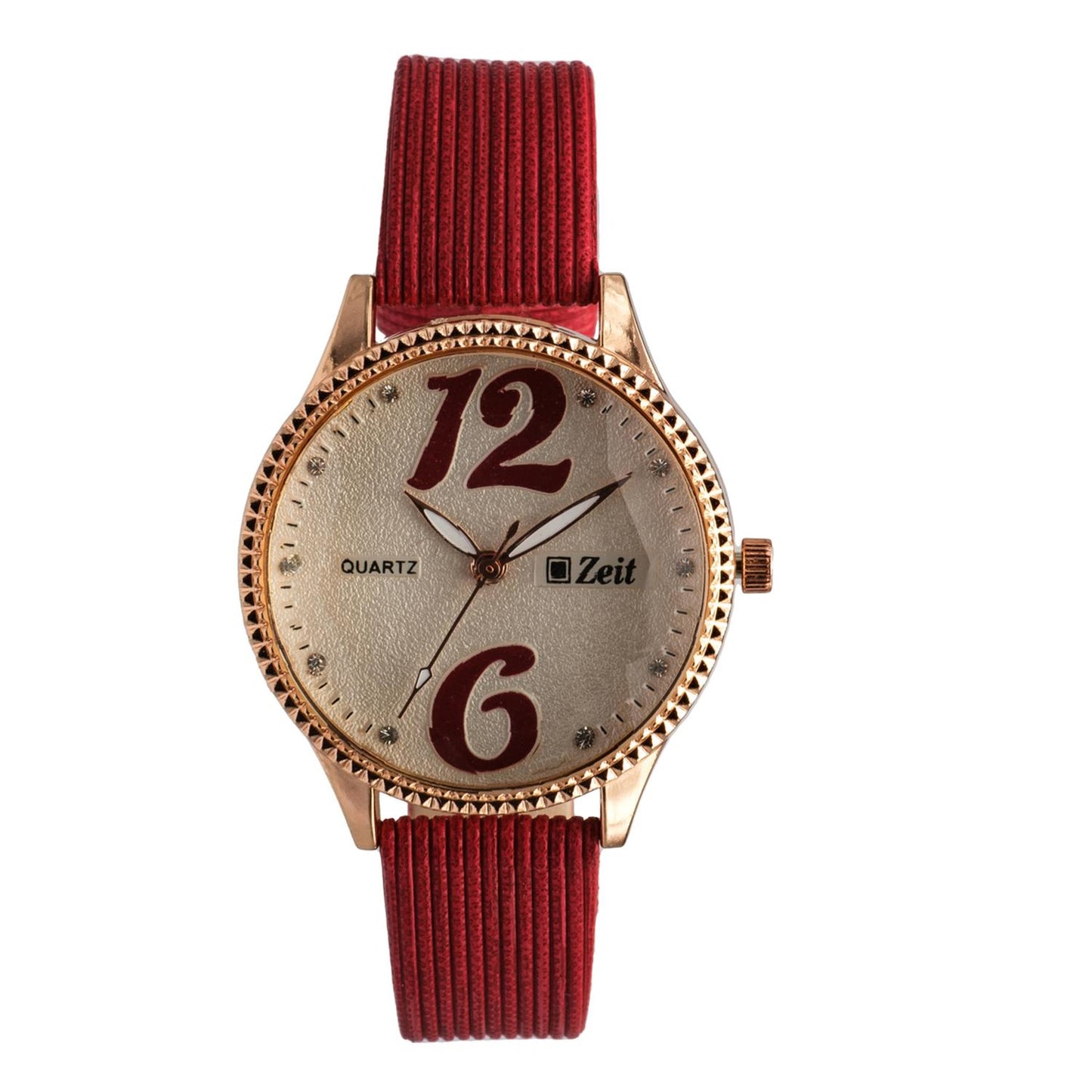 Reloj Análogo Zeit correa De Tacto Piel Textura Dama