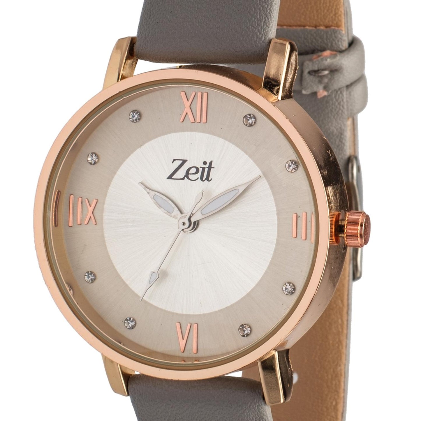 Reloj Análogo Zeit Dama Casual correa Tacto Piel Núm Romanos