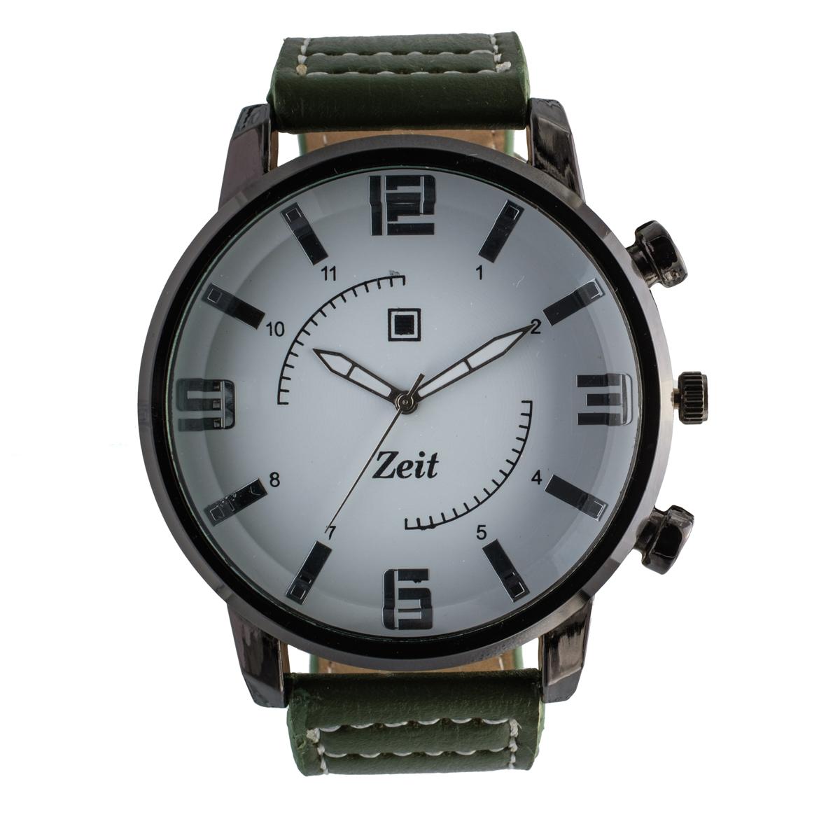 Reloj Análogo Zeit Caballero Correa Tacto Piel modelo liso