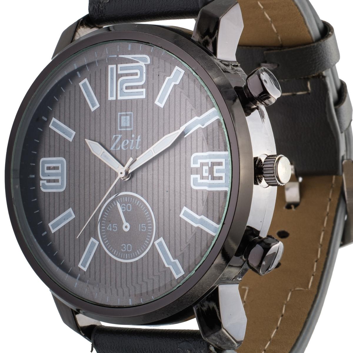 Reloj Análogo Zeit Caballero correa Tacto Piel Simuladores