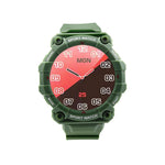 Reloj Smartwatch Nu Nordic  Sport (correr, ciclismo, escalada) contra el agua verde militar 17109