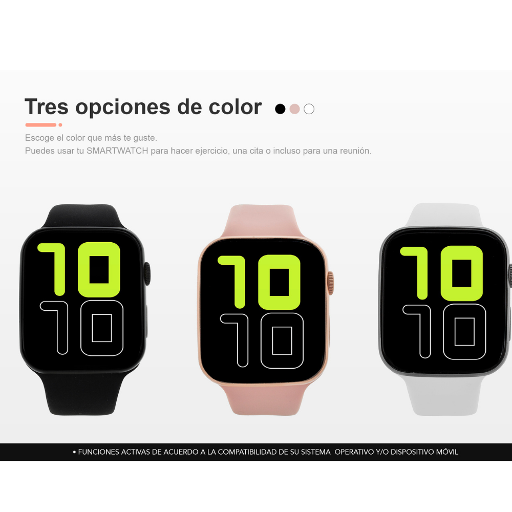 Reloj Smartwatch Nu Nordic negro para hacer llamadas 20937