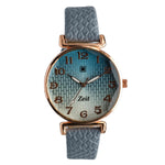 Reloj Análogo Zeit Casual correa De Tacto Piel Textura Dama