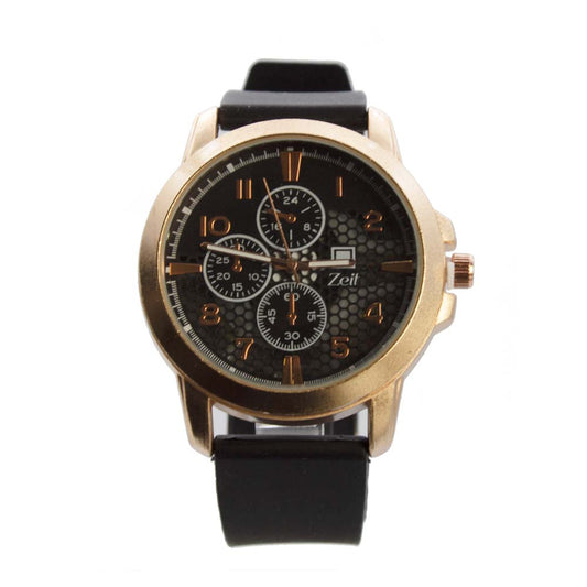 Reloj Zeit de Hombre tipo Análogo extensible Silicon color Dorado