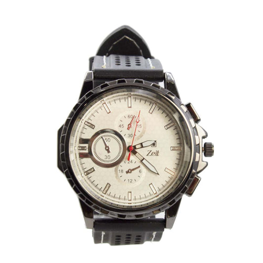 Reloj Zeit de Hombre tipo Análogo extensible Silicon color Blanco