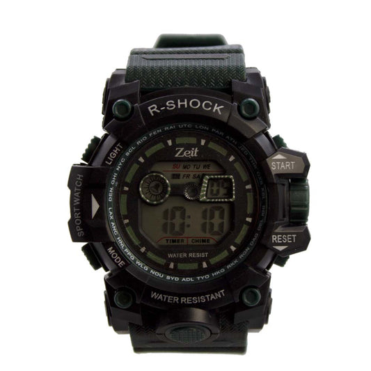 Reloj Zeit para Hombre camuflajeado con led negro