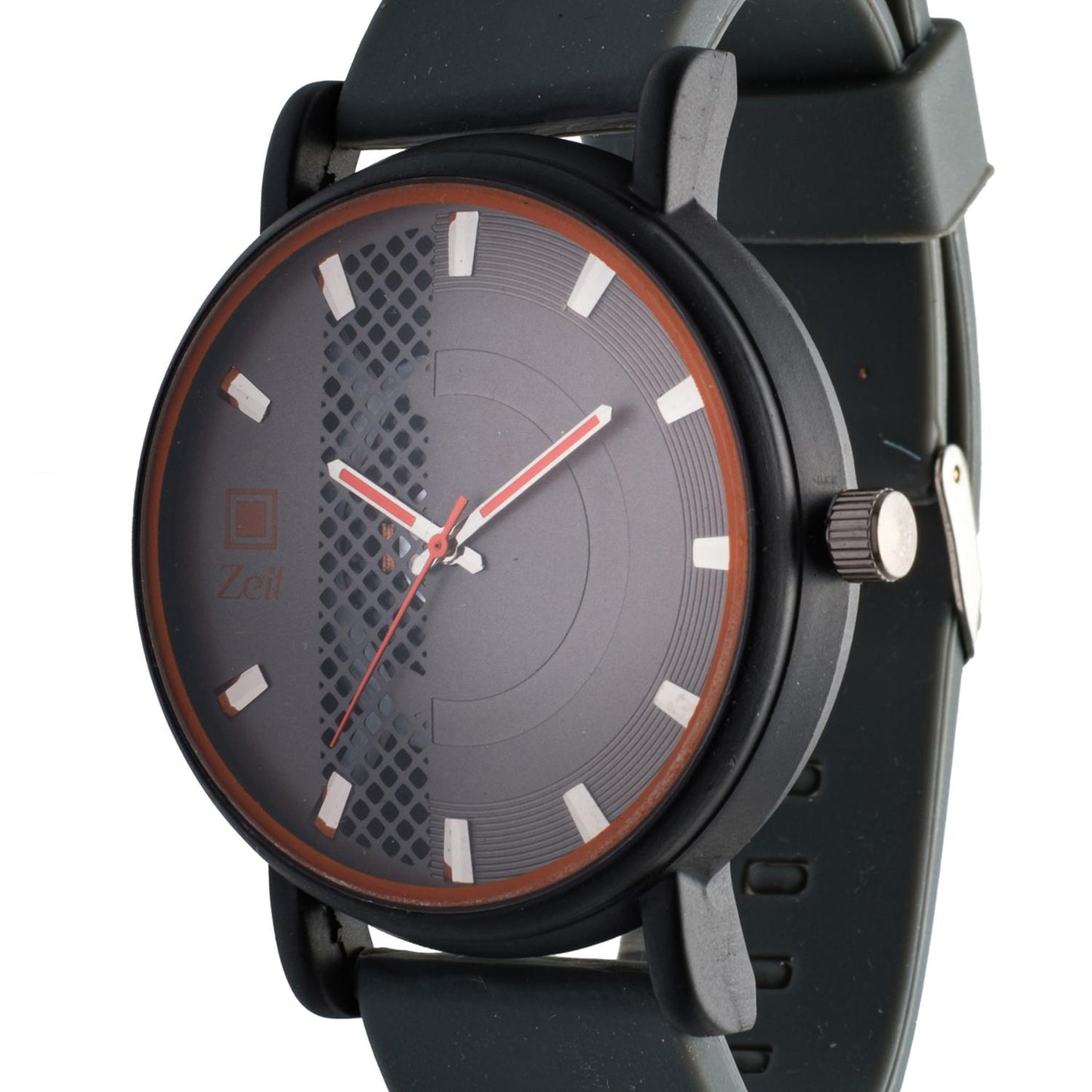 Reloj Análogo Zeit Caballero Casual Correa Silicón Textura