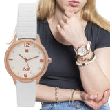 Reloj Análogo Zeit Casual Mujer Tacto Piel Textura