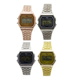 Reloj Digital Zeit Unisex Luz Alarma Cronómetro Dorado