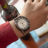 Reloj Análogo Zeit Casual Hombre Tacto Piel Textura