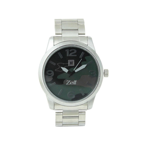 Reloj Zeit Caballero Metal Plata Camuflaje CB00014424