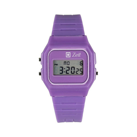 Reloj Zeit Unisex Digital Plástico Morado Tipo Casio CB00018049