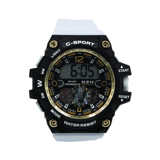 Reloj Zeit/Hombre/Plastico/Blanco Filos Dorados - CB00018805