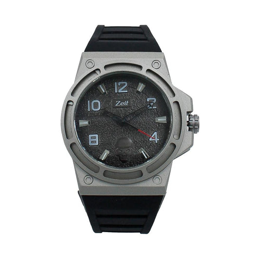 Reloj Zeit Análogo Hombre Caucho Negro - CB00018901