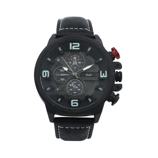 Reloj Zeit Análogo Hombre Tactopiel Negro - CB00018904