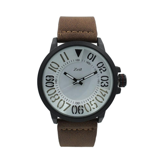 Reloj Zeit Análogo Hombre Tactopiel Café - CB00018909