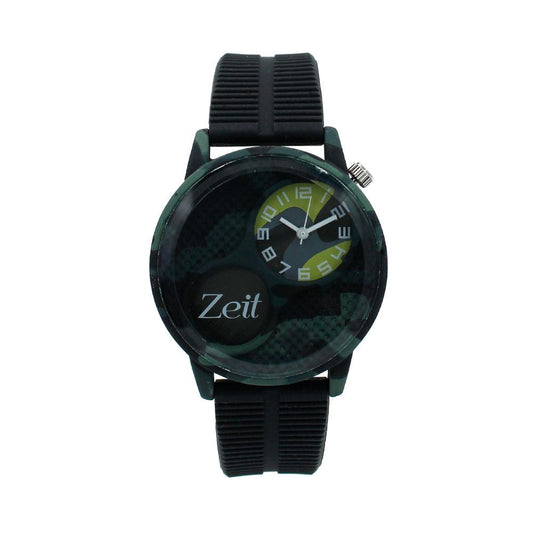 Reloj Zeit Análogo Hombre Caucho Negro - CB00019004