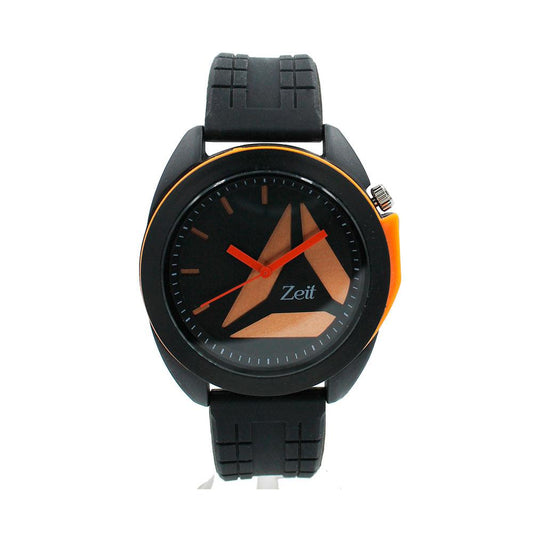 Reloj Zeit Análogo Hombre Caucho Negro - CB00019019