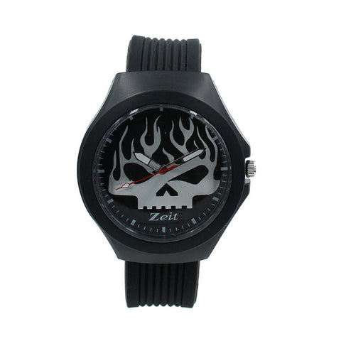 Reloj Zeit Análogo Hombre Caucho Negro - CB00019020