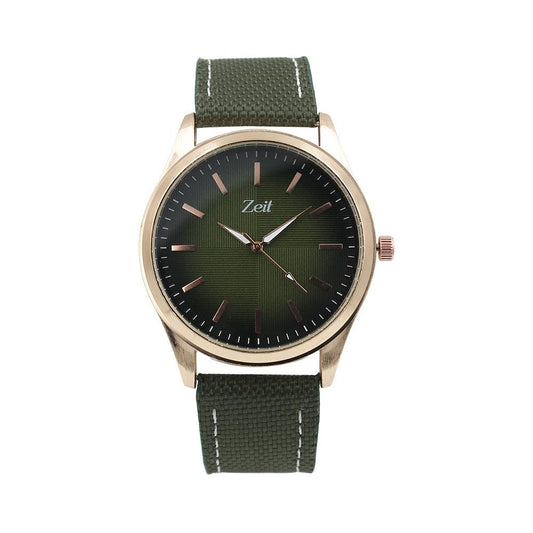 Reloj Zeit/hombre/tela/verde/cara verde degradado - CB00019054