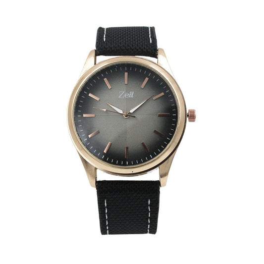 Reloj Zeit/hombre/tela/negro/cara negra degradado - CB00019057