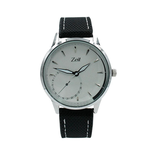 Reloj Zeit Análogo Hombre Tela Negro - CB00019063