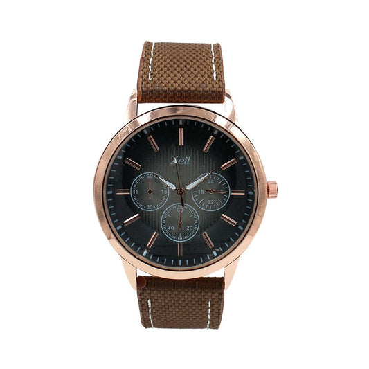 Reloj Zeit Análogo Hombre Tela Café Claro - CB00019066