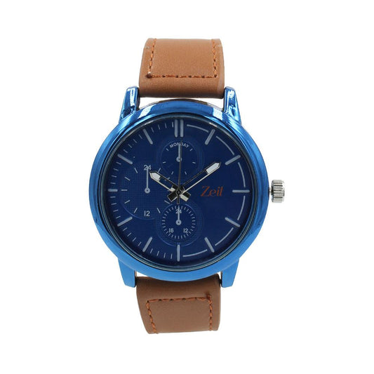 Reloj Zeit Análogo Hombre Tactopiel Café Claro - CB00019091