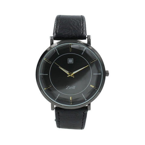 Reloj Zeit Análogo Hombre Tactopiel Negro - CB00019125