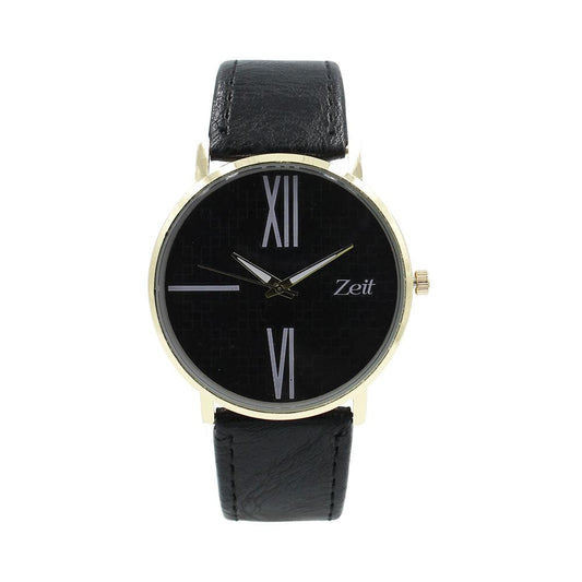 Reloj Zeit Análogo Hombre Tactopiel Negro - CB00019321