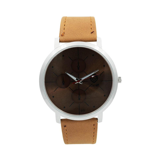 Reloj Zeit Hombre Tactopiel Camel  Caja Plata - CB00019338