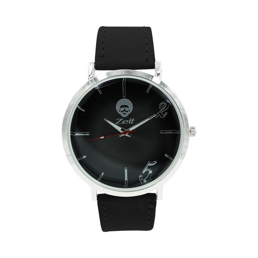 Reloj Zeit Hombre Tactopiel Negro  Caja Plateada - CB00019400